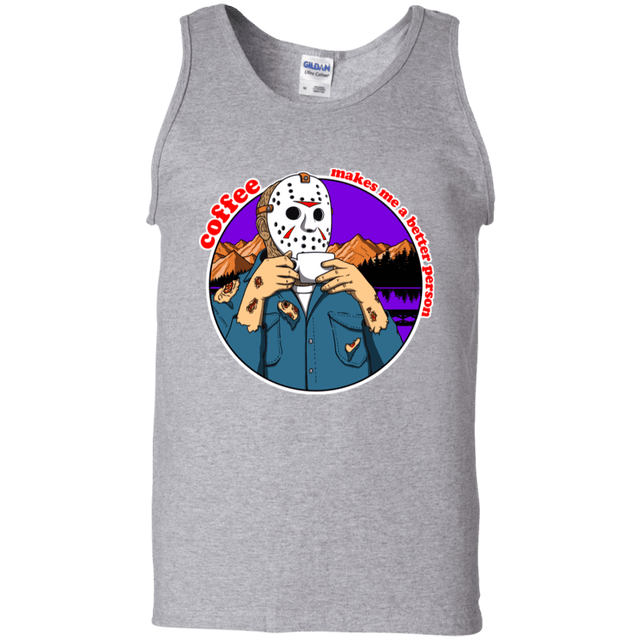 T-Shirts Sport Grey / S Coffee Makes Me Better Men's Tank Top