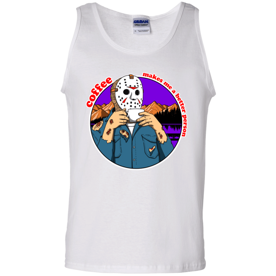 T-Shirts White / S Coffee Makes Me Better Men's Tank Top