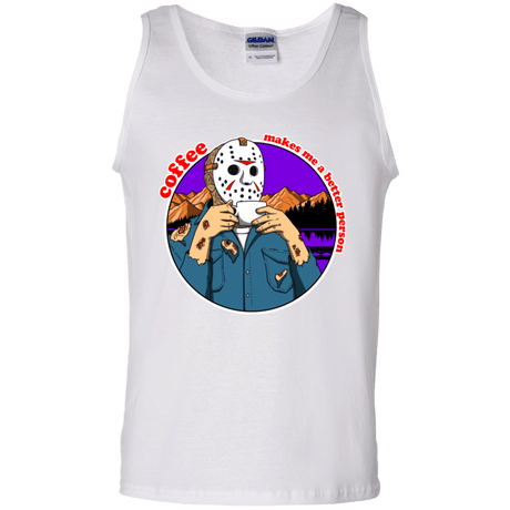 T-Shirts White / S Coffee Makes Me Better Men's Tank Top