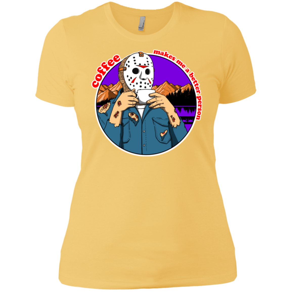 T-Shirts Banana Cream/ / X-Small Coffee Makes Me Better Women's Premium T-Shirt