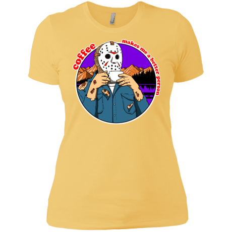 T-Shirts Banana Cream/ / X-Small Coffee Makes Me Better Women's Premium T-Shirt