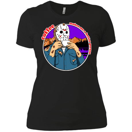 T-Shirts Black / X-Small Coffee Makes Me Better Women's Premium T-Shirt