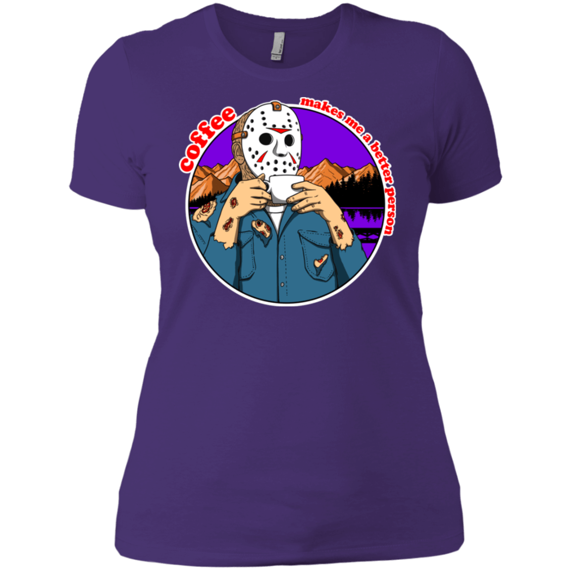 T-Shirts Purple Rush/ / X-Small Coffee Makes Me Better Women's Premium T-Shirt