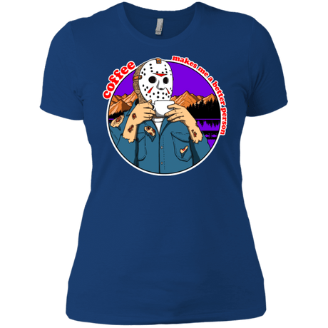 T-Shirts Royal / X-Small Coffee Makes Me Better Women's Premium T-Shirt