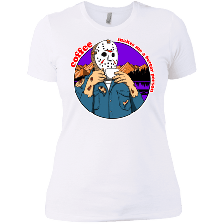 T-Shirts White / X-Small Coffee Makes Me Better Women's Premium T-Shirt