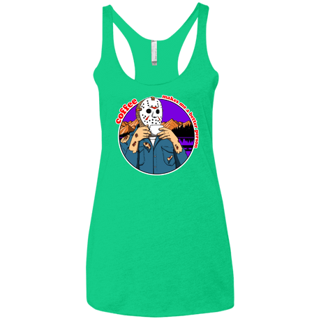 T-Shirts Envy / X-Small Coffee Makes Me Better Women's Triblend Racerback Tank