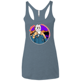 T-Shirts Indigo / X-Small Coffee Makes Me Better Women's Triblend Racerback Tank