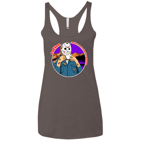 T-Shirts Macchiato / X-Small Coffee Makes Me Better Women's Triblend Racerback Tank