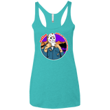 T-Shirts Tahiti Blue / X-Small Coffee Makes Me Better Women's Triblend Racerback Tank