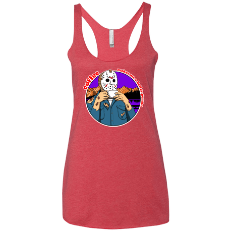 T-Shirts Vintage Red / X-Small Coffee Makes Me Better Women's Triblend Racerback Tank