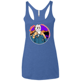 T-Shirts Vintage Royal / X-Small Coffee Makes Me Better Women's Triblend Racerback Tank