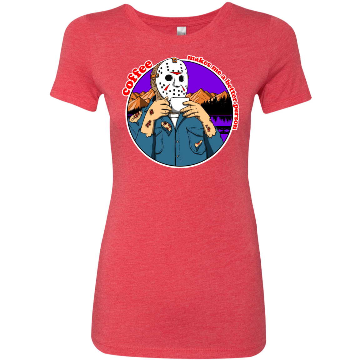 T-Shirts Vintage Red / S Coffee Makes Me Better Women's Triblend T-Shirt