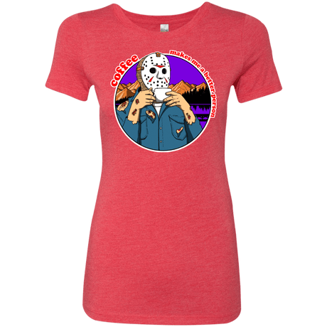T-Shirts Vintage Red / S Coffee Makes Me Better Women's Triblend T-Shirt