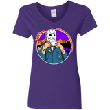 T-Shirts Purple / S Coffee Makes Me Better Women's V-Neck T-Shirt