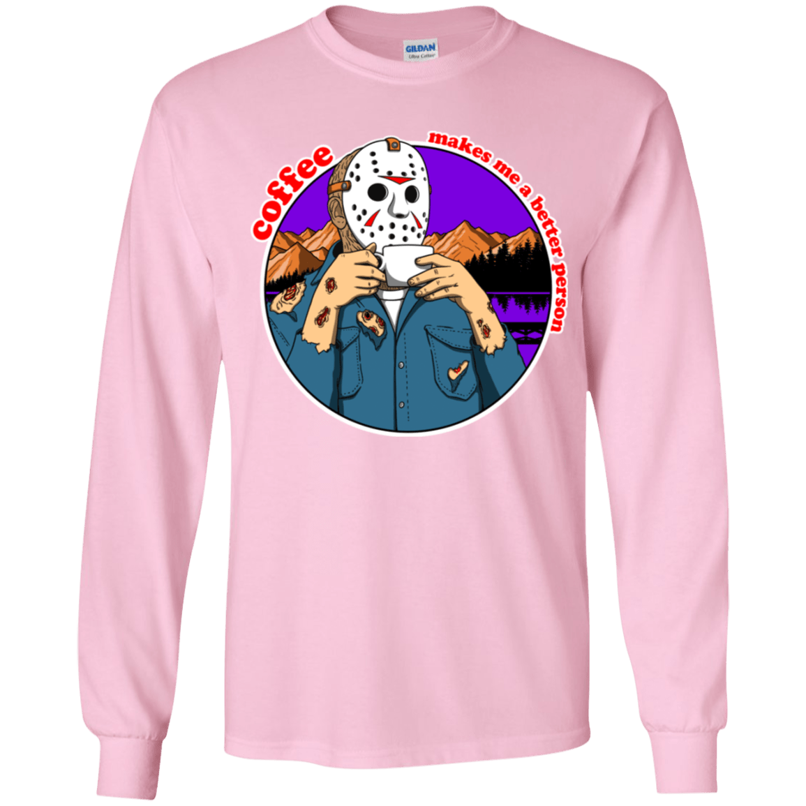 T-Shirts Light Pink / YS Coffee Makes Me Better Youth Long Sleeve T-Shirt