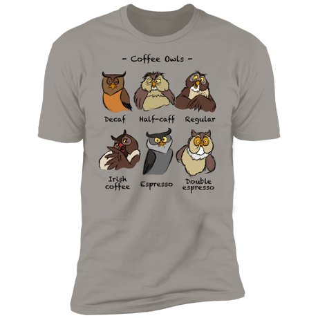 T-Shirts Light Grey / S Coffee Owls Men's Premium T-Shirt