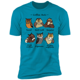 T-Shirts Turquoise / S Coffee Owls Men's Premium T-Shirt