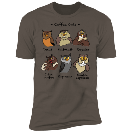T-Shirts Warm Grey / S Coffee Owls Men's Premium T-Shirt