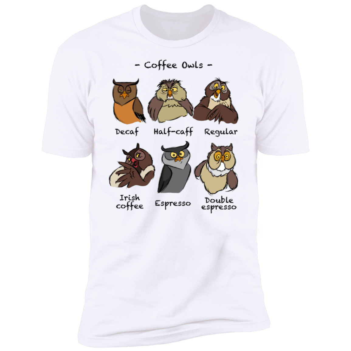 T-Shirts White / S Coffee Owls Men's Premium T-Shirt