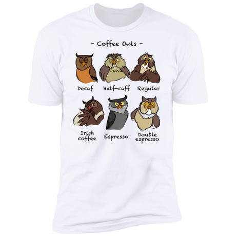 T-Shirts White / S Coffee Owls Men's Premium T-Shirt