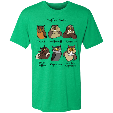 T-Shirts Envy / S Coffee Owls Men's Triblend T-Shirt