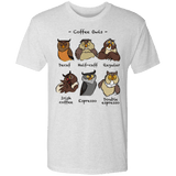 T-Shirts Heather White / S Coffee Owls Men's Triblend T-Shirt