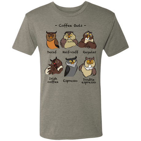 T-Shirts Venetian Grey / S Coffee Owls Men's Triblend T-Shirt