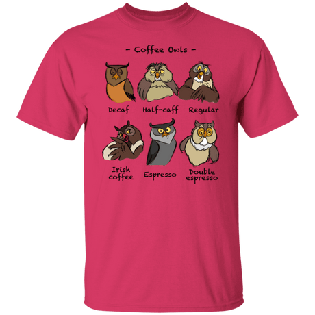 T-Shirts Heliconia / S Coffee Owls T-Shirt