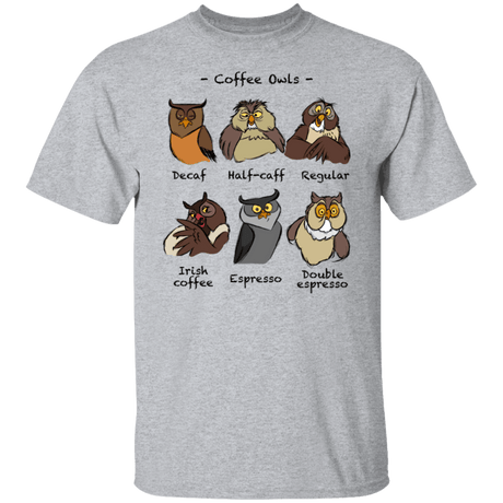 T-Shirts Sport Grey / S Coffee Owls T-Shirt