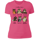 T-Shirts Hot Pink / S Coffee Owls Women's Premium T-Shirt