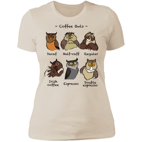 T-Shirts Ivory/ / S Coffee Owls Women's Premium T-Shirt