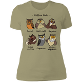 T-Shirts Light Olive / S Coffee Owls Women's Premium T-Shirt