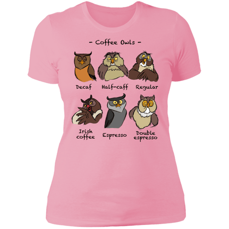 T-Shirts Light Pink / S Coffee Owls Women's Premium T-Shirt