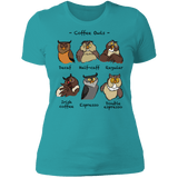 T-Shirts Tahiti Blue / S Coffee Owls Women's Premium T-Shirt