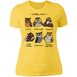 T-Shirts Vibrant Yellow / S Coffee Owls Women's Premium T-Shirt