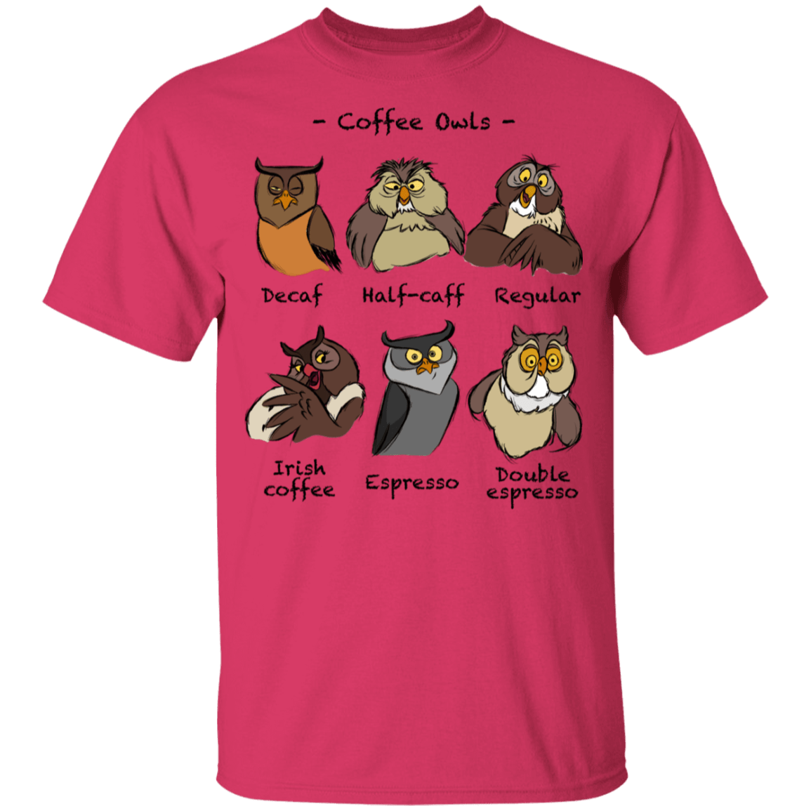 T-Shirts Heliconia / YXS Coffee Owls Youth T-Shirt