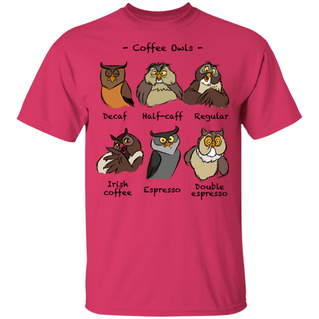 T-Shirts Heliconia / YXS Coffee Owls Youth T-Shirt