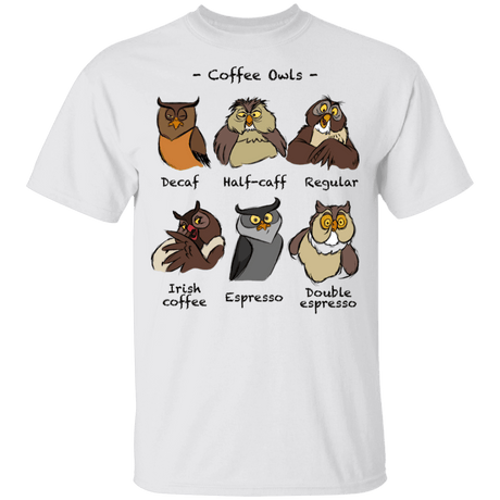 T-Shirts White / YXS Coffee Owls Youth T-Shirt