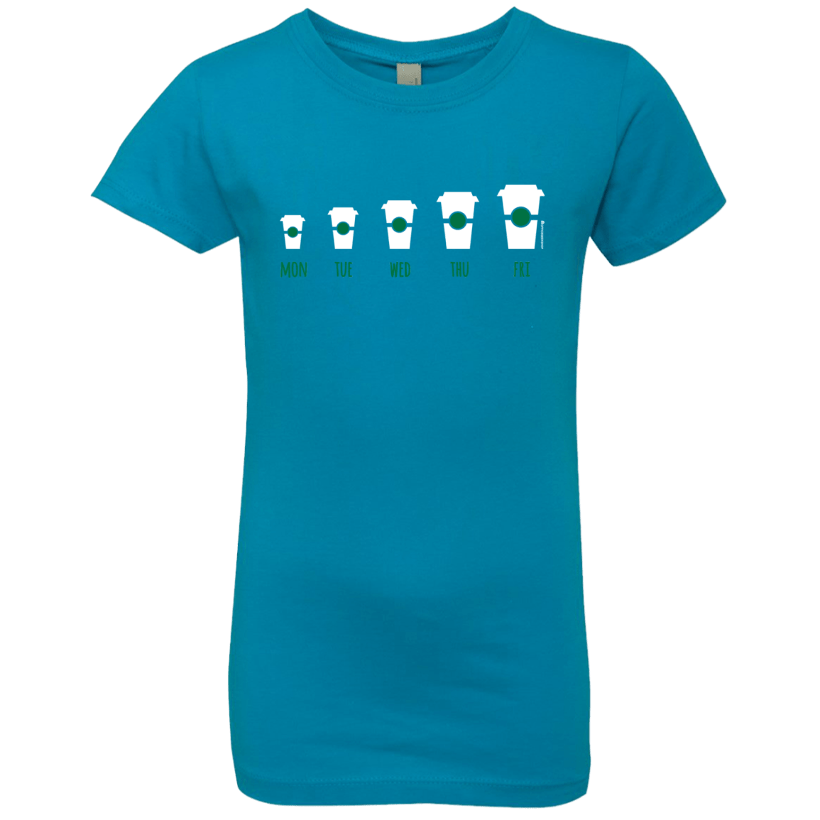 T-Shirts Turquoise / YXS Coffee Week Girls Premium T-Shirt