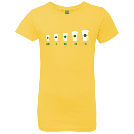 T-Shirts Vibrant Yellow / YXS Coffee Week Girls Premium T-Shirt
