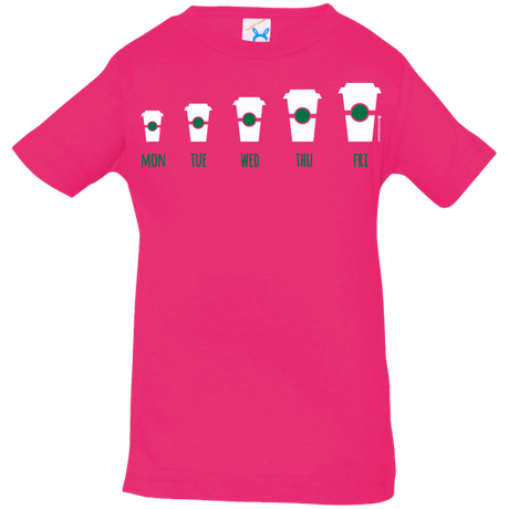 T-Shirts Hot Pink / 6 Months Coffee Week Infant Premium T-Shirt