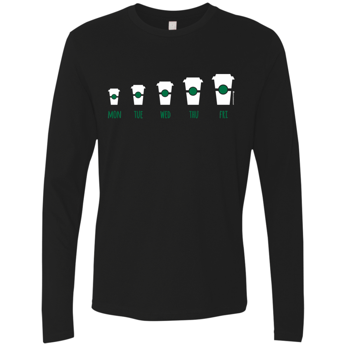 T-Shirts Black / Small Coffee Week Men's Premium Long Sleeve