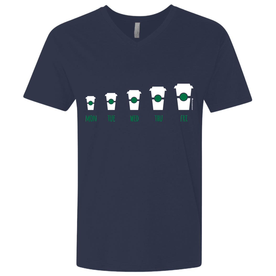 T-Shirts Midnight Navy / X-Small Coffee Week Men's Premium V-Neck