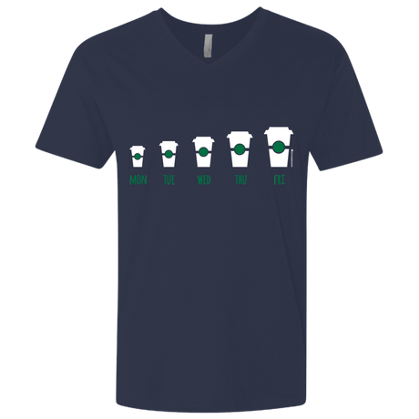 T-Shirts Midnight Navy / X-Small Coffee Week Men's Premium V-Neck
