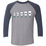 T-Shirts Premium Heather/Vintage Navy / X-Small Coffee Week Men's Triblend 3/4 Sleeve