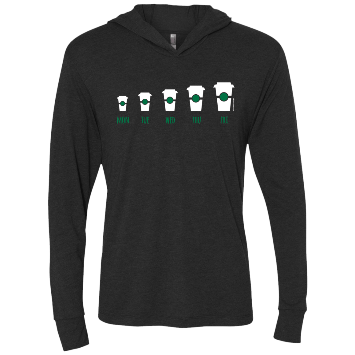 T-Shirts Vintage Black / X-Small Coffee Week Triblend Long Sleeve Hoodie Tee