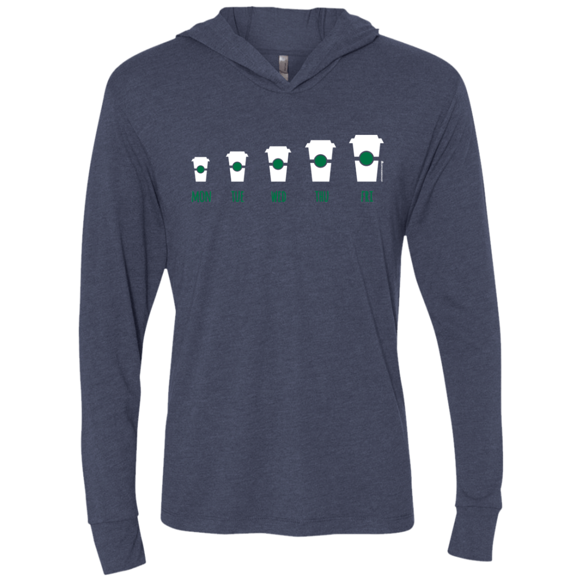 T-Shirts Vintage Navy / X-Small Coffee Week Triblend Long Sleeve Hoodie Tee