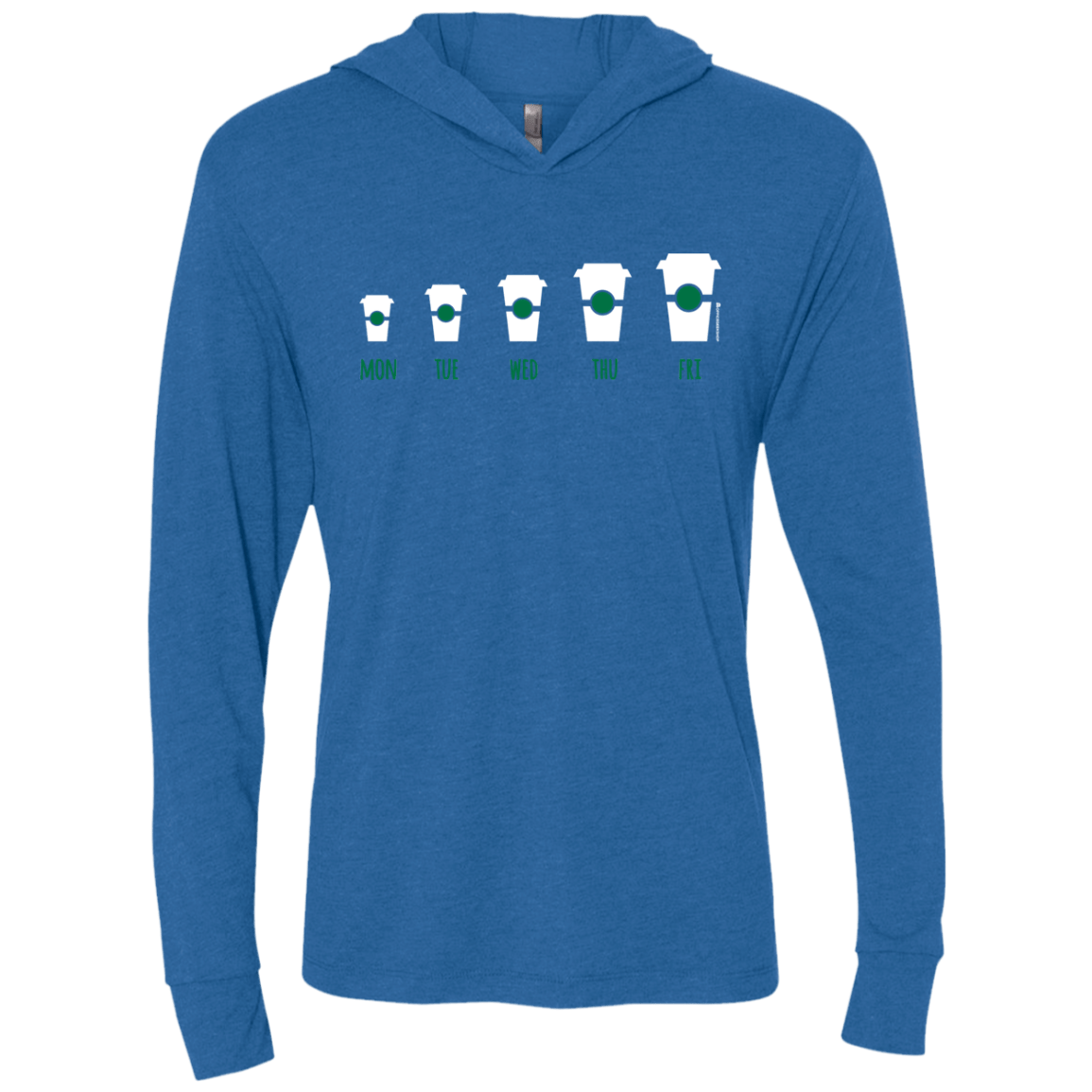 T-Shirts Vintage Royal / X-Small Coffee Week Triblend Long Sleeve Hoodie Tee