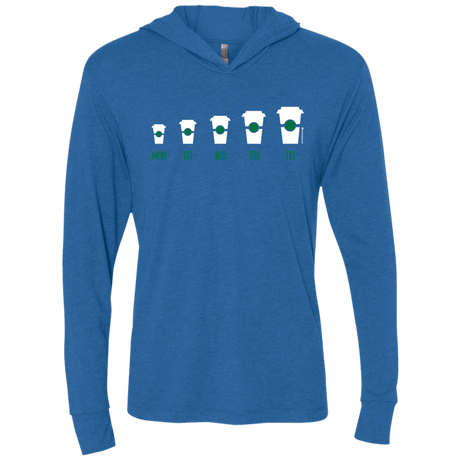 T-Shirts Vintage Royal / X-Small Coffee Week Triblend Long Sleeve Hoodie Tee