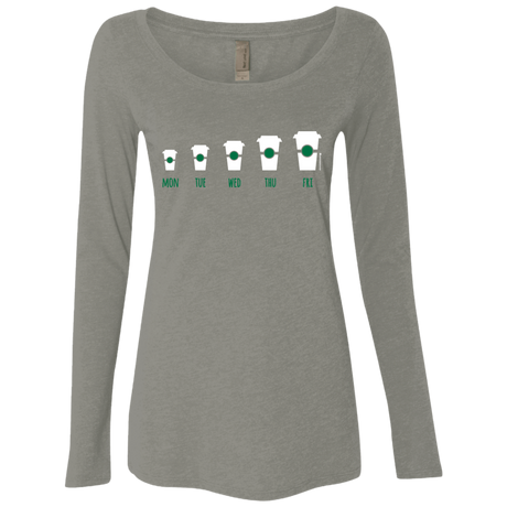 T-Shirts Venetian Grey / Small Coffee Week Women's Triblend Long Sleeve Shirt